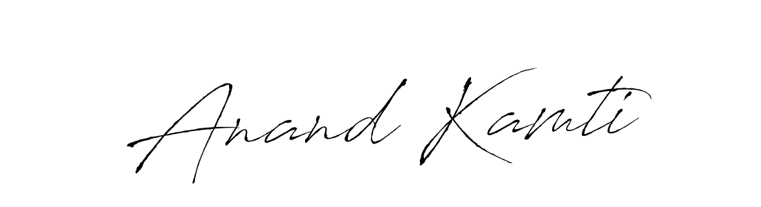 You should practise on your own different ways (Antro_Vectra) to write your name (Anand Kamti) in signature. don't let someone else do it for you. Anand Kamti signature style 6 images and pictures png