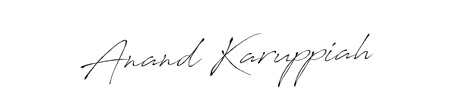 How to make Anand Karuppiah signature? Antro_Vectra is a professional autograph style. Create handwritten signature for Anand Karuppiah name. Anand Karuppiah signature style 6 images and pictures png