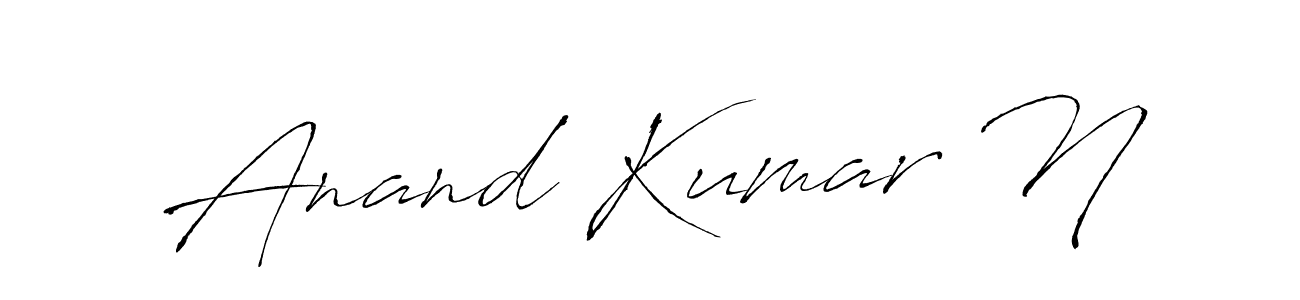 Make a beautiful signature design for name Anand Kumar N. Use this online signature maker to create a handwritten signature for free. Anand Kumar N signature style 6 images and pictures png