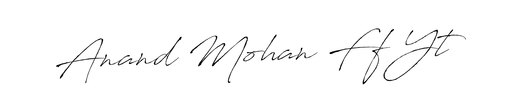 Design your own signature with our free online signature maker. With this signature software, you can create a handwritten (Antro_Vectra) signature for name Anand Mohan Ff Yt. Anand Mohan Ff Yt signature style 6 images and pictures png