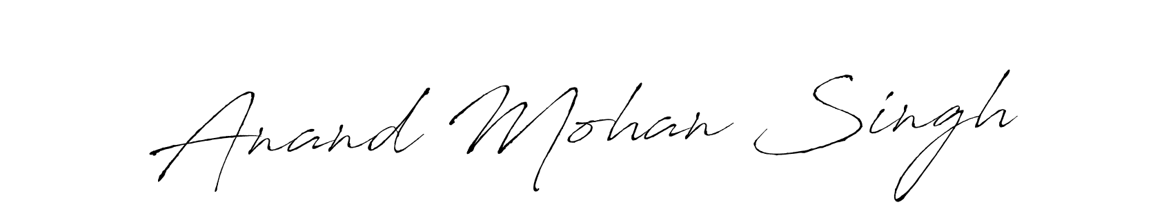 Design your own signature with our free online signature maker. With this signature software, you can create a handwritten (Antro_Vectra) signature for name Anand Mohan Singh. Anand Mohan Singh signature style 6 images and pictures png