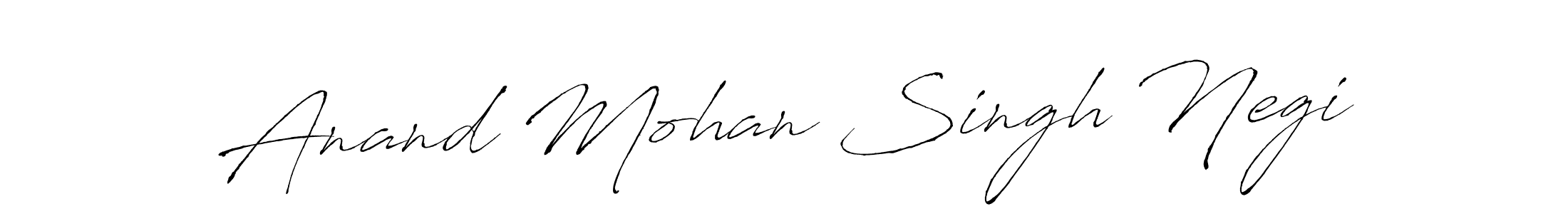 The best way (Antro_Vectra) to make a short signature is to pick only two or three words in your name. The name Anand Mohan Singh Negi include a total of six letters. For converting this name. Anand Mohan Singh Negi signature style 6 images and pictures png