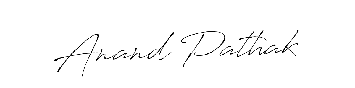 Make a beautiful signature design for name Anand Pathak. With this signature (Antro_Vectra) style, you can create a handwritten signature for free. Anand Pathak signature style 6 images and pictures png