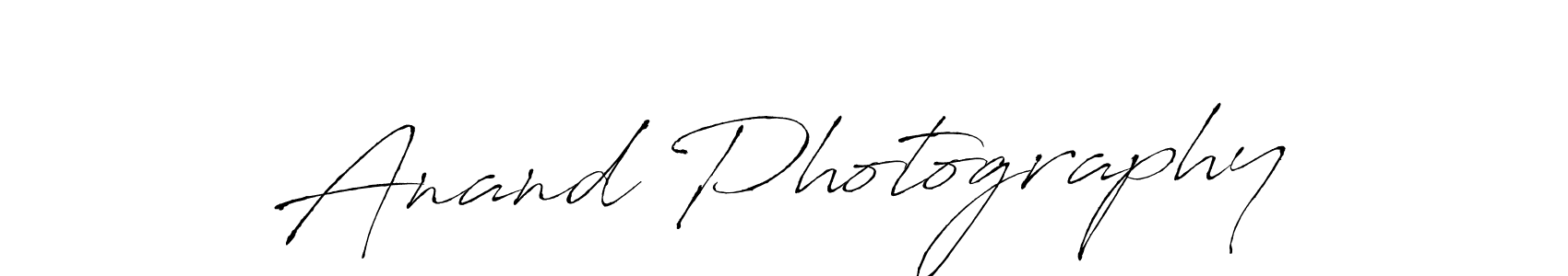 How to make Anand Photography name signature. Use Antro_Vectra style for creating short signs online. This is the latest handwritten sign. Anand Photography signature style 6 images and pictures png