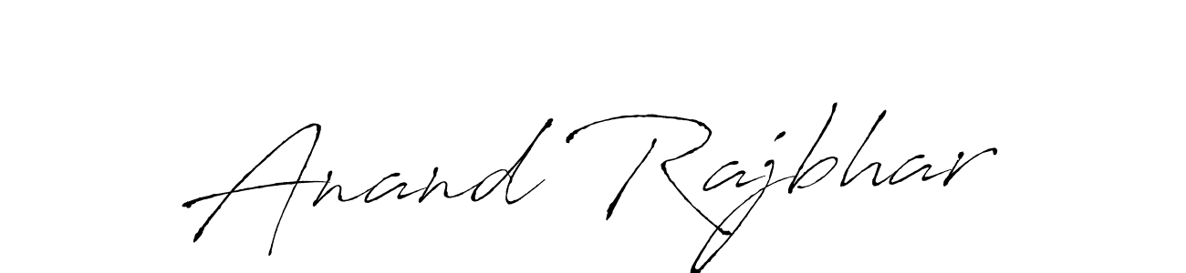 Antro_Vectra is a professional signature style that is perfect for those who want to add a touch of class to their signature. It is also a great choice for those who want to make their signature more unique. Get Anand Rajbhar name to fancy signature for free. Anand Rajbhar signature style 6 images and pictures png