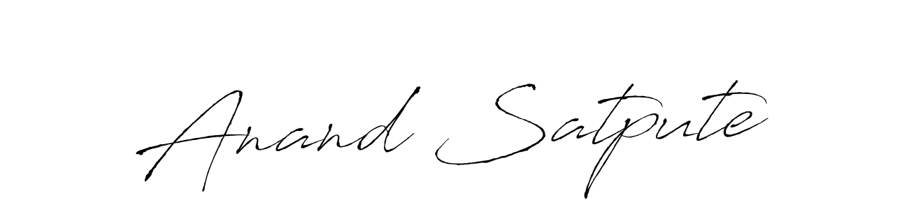 You should practise on your own different ways (Antro_Vectra) to write your name (Anand Satpute) in signature. don't let someone else do it for you. Anand Satpute signature style 6 images and pictures png