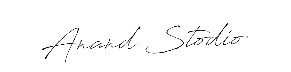 Also You can easily find your signature by using the search form. We will create Anand Stodio name handwritten signature images for you free of cost using Antro_Vectra sign style. Anand Stodio signature style 6 images and pictures png