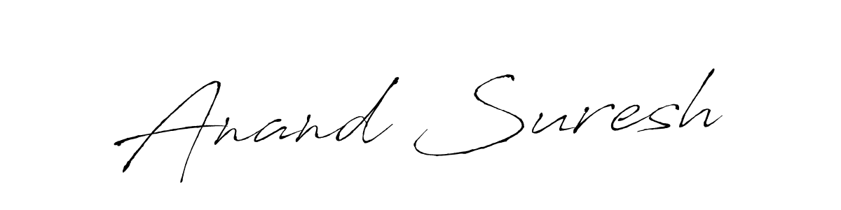 Create a beautiful signature design for name Anand Suresh. With this signature (Antro_Vectra) fonts, you can make a handwritten signature for free. Anand Suresh signature style 6 images and pictures png