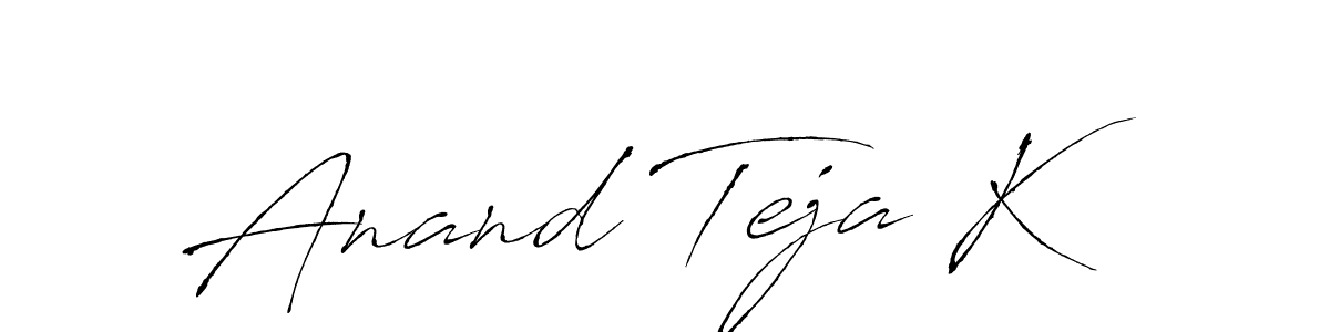 This is the best signature style for the Anand Teja K name. Also you like these signature font (Antro_Vectra). Mix name signature. Anand Teja K signature style 6 images and pictures png
