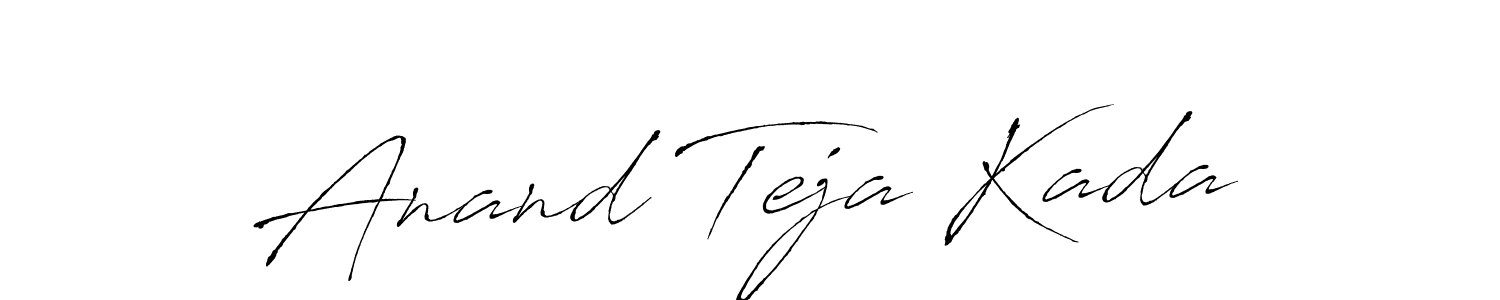 You can use this online signature creator to create a handwritten signature for the name Anand Teja Kada. This is the best online autograph maker. Anand Teja Kada signature style 6 images and pictures png