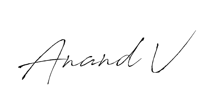 Here are the top 10 professional signature styles for the name Anand V. These are the best autograph styles you can use for your name. Anand V signature style 6 images and pictures png