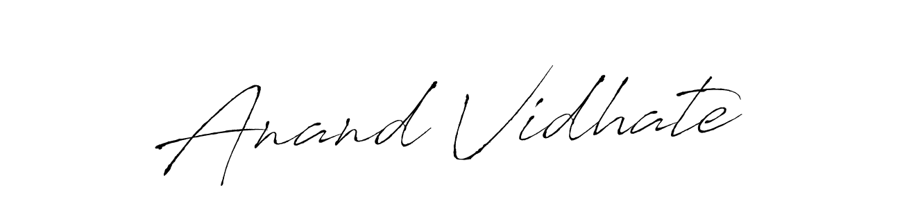 Create a beautiful signature design for name Anand Vidhate. With this signature (Antro_Vectra) fonts, you can make a handwritten signature for free. Anand Vidhate signature style 6 images and pictures png