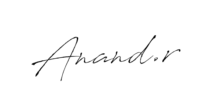 How to make Anand.r signature? Antro_Vectra is a professional autograph style. Create handwritten signature for Anand.r name. Anand.r signature style 6 images and pictures png