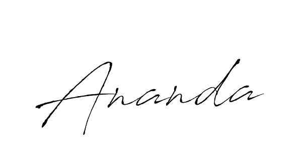 Ananda stylish signature style. Best Handwritten Sign (Antro_Vectra) for my name. Handwritten Signature Collection Ideas for my name Ananda. Ananda signature style 6 images and pictures png