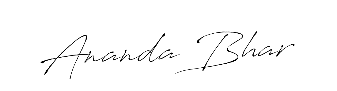 The best way (Antro_Vectra) to make a short signature is to pick only two or three words in your name. The name Ananda Bhar include a total of six letters. For converting this name. Ananda Bhar signature style 6 images and pictures png