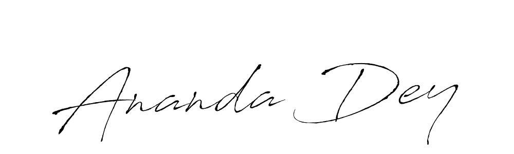 You should practise on your own different ways (Antro_Vectra) to write your name (Ananda Dey) in signature. don't let someone else do it for you. Ananda Dey signature style 6 images and pictures png