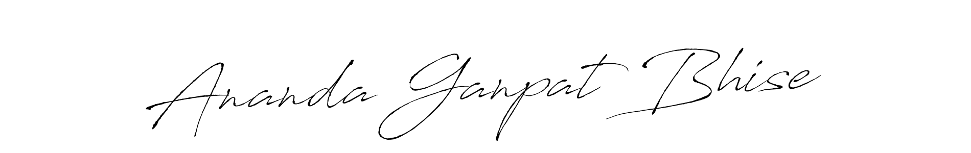 How to make Ananda Ganpat Bhise signature? Antro_Vectra is a professional autograph style. Create handwritten signature for Ananda Ganpat Bhise name. Ananda Ganpat Bhise signature style 6 images and pictures png