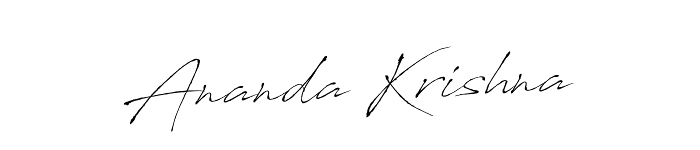 Ananda Krishna stylish signature style. Best Handwritten Sign (Antro_Vectra) for my name. Handwritten Signature Collection Ideas for my name Ananda Krishna. Ananda Krishna signature style 6 images and pictures png