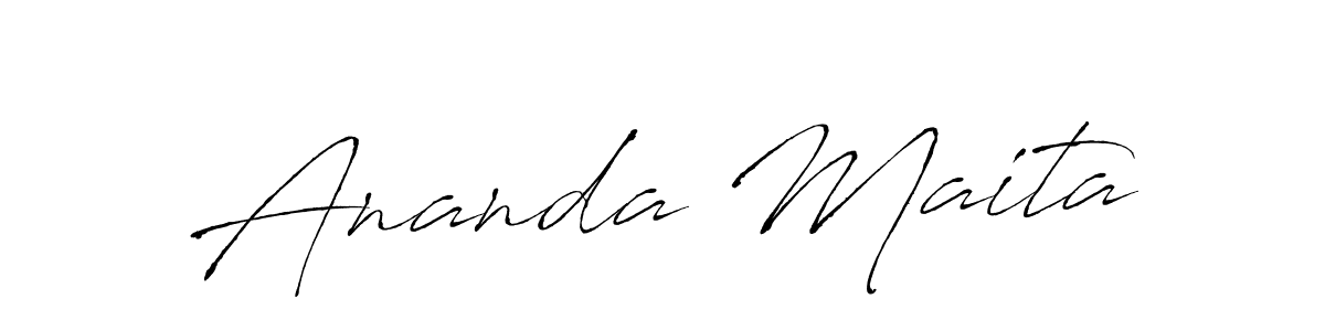 Similarly Antro_Vectra is the best handwritten signature design. Signature creator online .You can use it as an online autograph creator for name Ananda Maita. Ananda Maita signature style 6 images and pictures png