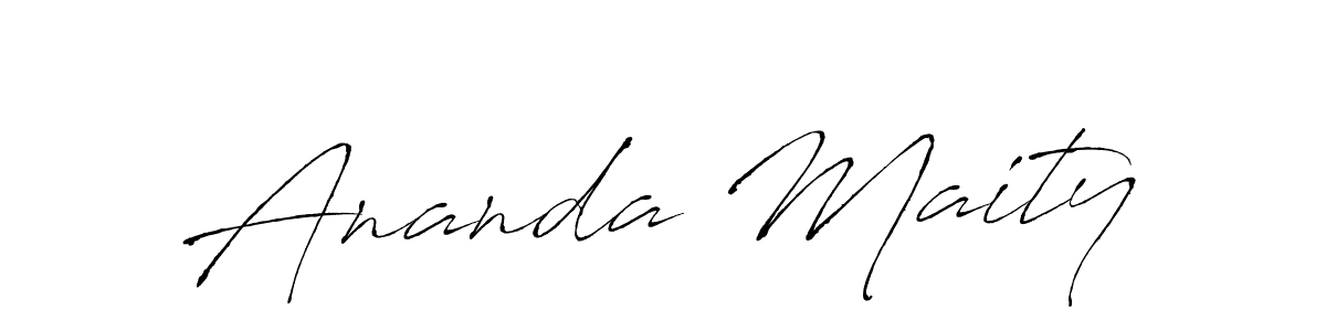 Design your own signature with our free online signature maker. With this signature software, you can create a handwritten (Antro_Vectra) signature for name Ananda Maity. Ananda Maity signature style 6 images and pictures png