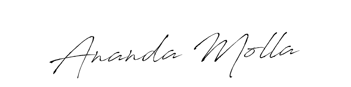 Ananda Molla stylish signature style. Best Handwritten Sign (Antro_Vectra) for my name. Handwritten Signature Collection Ideas for my name Ananda Molla. Ananda Molla signature style 6 images and pictures png