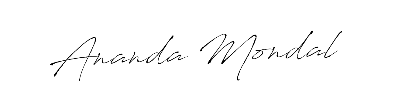 The best way (Antro_Vectra) to make a short signature is to pick only two or three words in your name. The name Ananda Mondal include a total of six letters. For converting this name. Ananda Mondal signature style 6 images and pictures png