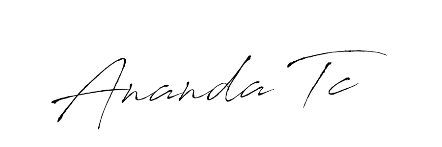 Design your own signature with our free online signature maker. With this signature software, you can create a handwritten (Antro_Vectra) signature for name Ananda Tc. Ananda Tc signature style 6 images and pictures png