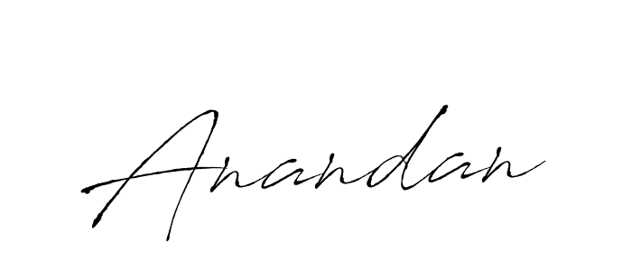 Design your own signature with our free online signature maker. With this signature software, you can create a handwritten (Antro_Vectra) signature for name Anandan. Anandan signature style 6 images and pictures png