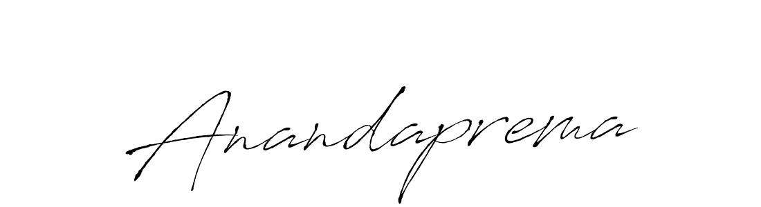 How to make Anandaprema signature? Antro_Vectra is a professional autograph style. Create handwritten signature for Anandaprema name. Anandaprema signature style 6 images and pictures png