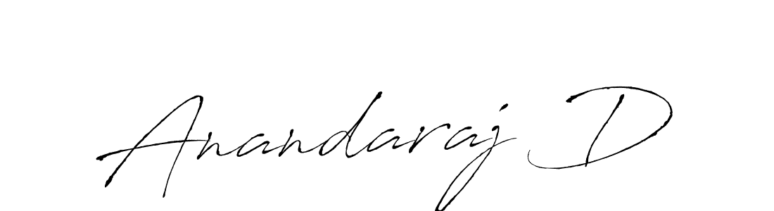 Create a beautiful signature design for name Anandaraj D. With this signature (Antro_Vectra) fonts, you can make a handwritten signature for free. Anandaraj D signature style 6 images and pictures png