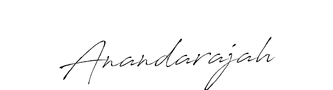 Design your own signature with our free online signature maker. With this signature software, you can create a handwritten (Antro_Vectra) signature for name Anandarajah. Anandarajah signature style 6 images and pictures png