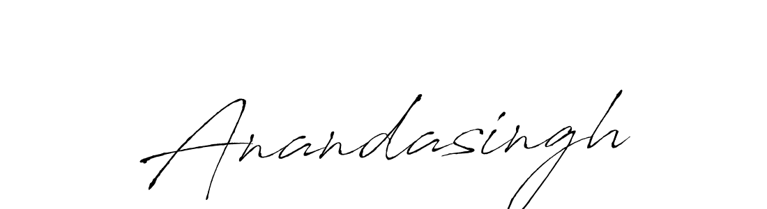 Use a signature maker to create a handwritten signature online. With this signature software, you can design (Antro_Vectra) your own signature for name Anandasingh. Anandasingh signature style 6 images and pictures png