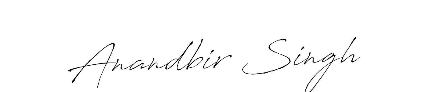 How to make Anandbir Singh name signature. Use Antro_Vectra style for creating short signs online. This is the latest handwritten sign. Anandbir Singh signature style 6 images and pictures png