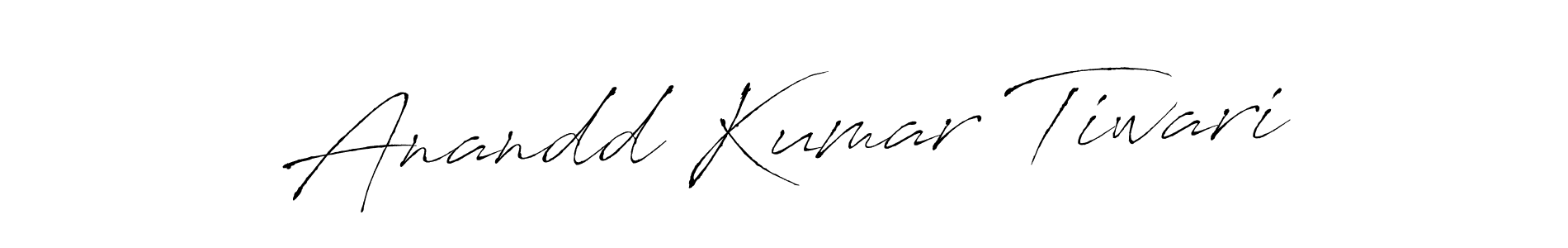 Make a beautiful signature design for name Anandd Kumar Tiwari. With this signature (Antro_Vectra) style, you can create a handwritten signature for free. Anandd Kumar Tiwari signature style 6 images and pictures png