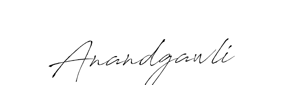 Make a beautiful signature design for name Anandgawli. With this signature (Antro_Vectra) style, you can create a handwritten signature for free. Anandgawli signature style 6 images and pictures png