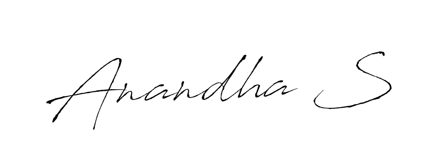 Create a beautiful signature design for name Anandha S. With this signature (Antro_Vectra) fonts, you can make a handwritten signature for free. Anandha S signature style 6 images and pictures png