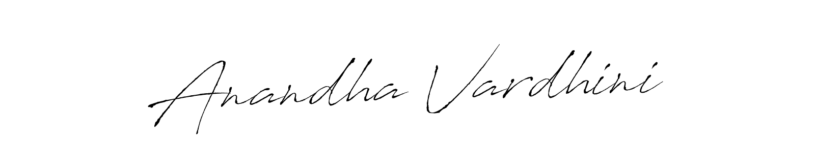 How to make Anandha Vardhini signature? Antro_Vectra is a professional autograph style. Create handwritten signature for Anandha Vardhini name. Anandha Vardhini signature style 6 images and pictures png