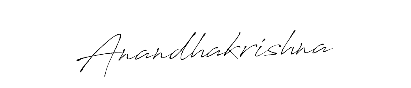 Make a beautiful signature design for name Anandhakrishna. With this signature (Antro_Vectra) style, you can create a handwritten signature for free. Anandhakrishna signature style 6 images and pictures png