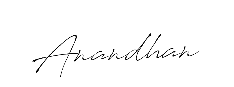 Make a beautiful signature design for name Anandhan. With this signature (Antro_Vectra) style, you can create a handwritten signature for free. Anandhan signature style 6 images and pictures png