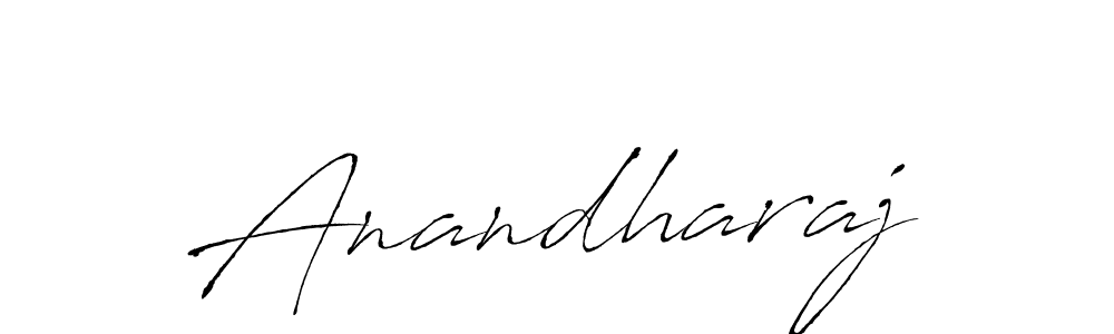 How to make Anandharaj name signature. Use Antro_Vectra style for creating short signs online. This is the latest handwritten sign. Anandharaj signature style 6 images and pictures png