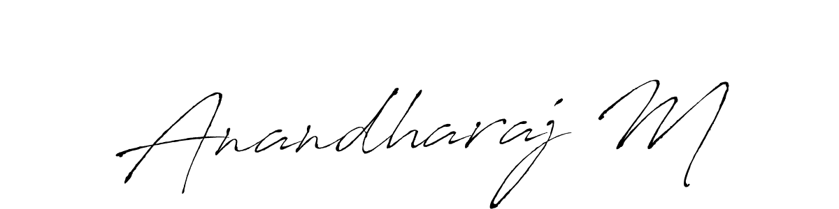Make a short Anandharaj M signature style. Manage your documents anywhere anytime using Antro_Vectra. Create and add eSignatures, submit forms, share and send files easily. Anandharaj M signature style 6 images and pictures png