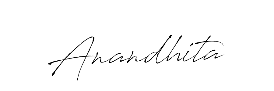 Anandhita stylish signature style. Best Handwritten Sign (Antro_Vectra) for my name. Handwritten Signature Collection Ideas for my name Anandhita. Anandhita signature style 6 images and pictures png