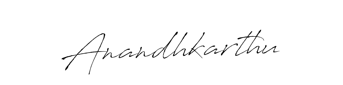 How to make Anandhkarthu name signature. Use Antro_Vectra style for creating short signs online. This is the latest handwritten sign. Anandhkarthu signature style 6 images and pictures png