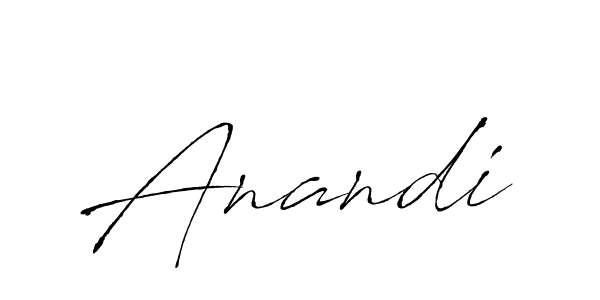 Make a beautiful signature design for name Anandi. With this signature (Antro_Vectra) style, you can create a handwritten signature for free. Anandi signature style 6 images and pictures png