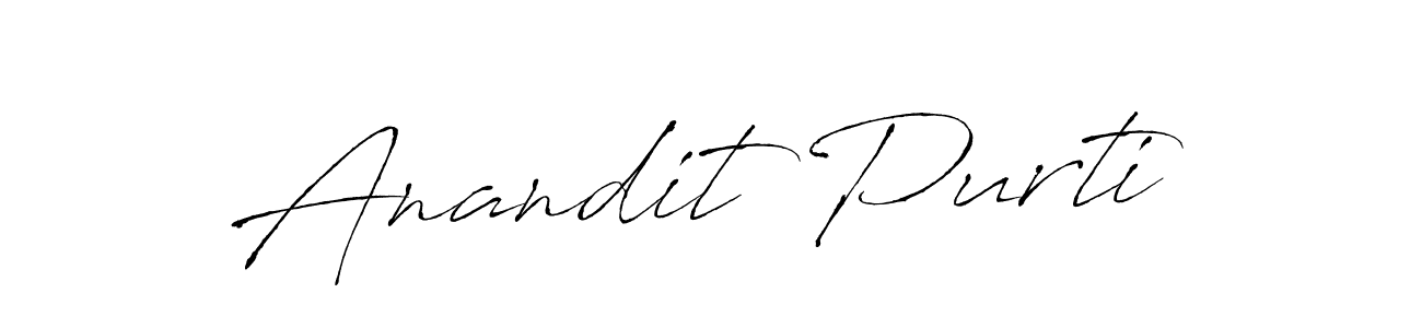 Make a beautiful signature design for name Anandit Purti. Use this online signature maker to create a handwritten signature for free. Anandit Purti signature style 6 images and pictures png