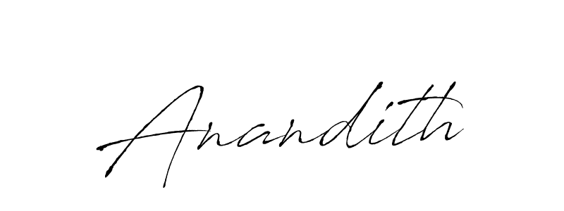 Make a beautiful signature design for name Anandith. Use this online signature maker to create a handwritten signature for free. Anandith signature style 6 images and pictures png