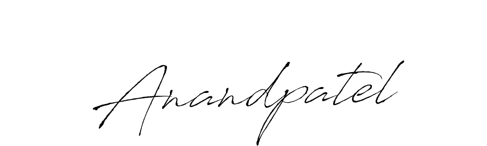 How to make Anandpatel signature? Antro_Vectra is a professional autograph style. Create handwritten signature for Anandpatel name. Anandpatel signature style 6 images and pictures png