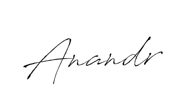 Anandr stylish signature style. Best Handwritten Sign (Antro_Vectra) for my name. Handwritten Signature Collection Ideas for my name Anandr. Anandr signature style 6 images and pictures png