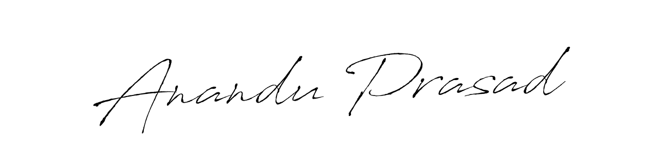 Design your own signature with our free online signature maker. With this signature software, you can create a handwritten (Antro_Vectra) signature for name Anandu Prasad. Anandu Prasad signature style 6 images and pictures png