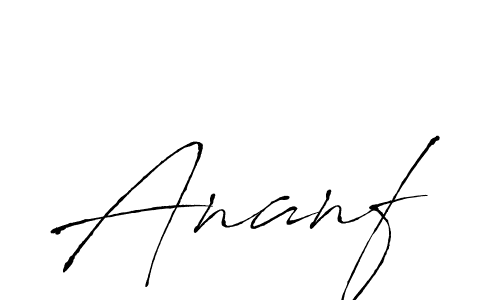 Make a beautiful signature design for name Ananf. With this signature (Antro_Vectra) style, you can create a handwritten signature for free. Ananf signature style 6 images and pictures png